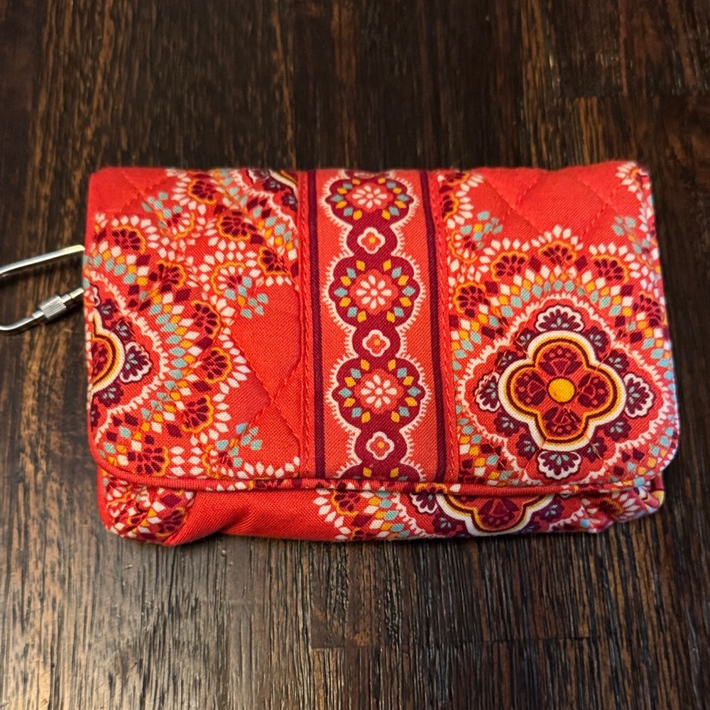 Vera Bradley Red and Orange Patterned pouch/wallet